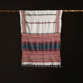 Orissa Tribal Kapadaganda Hand Embroidered Pure Handwoven Cotton Stole 04