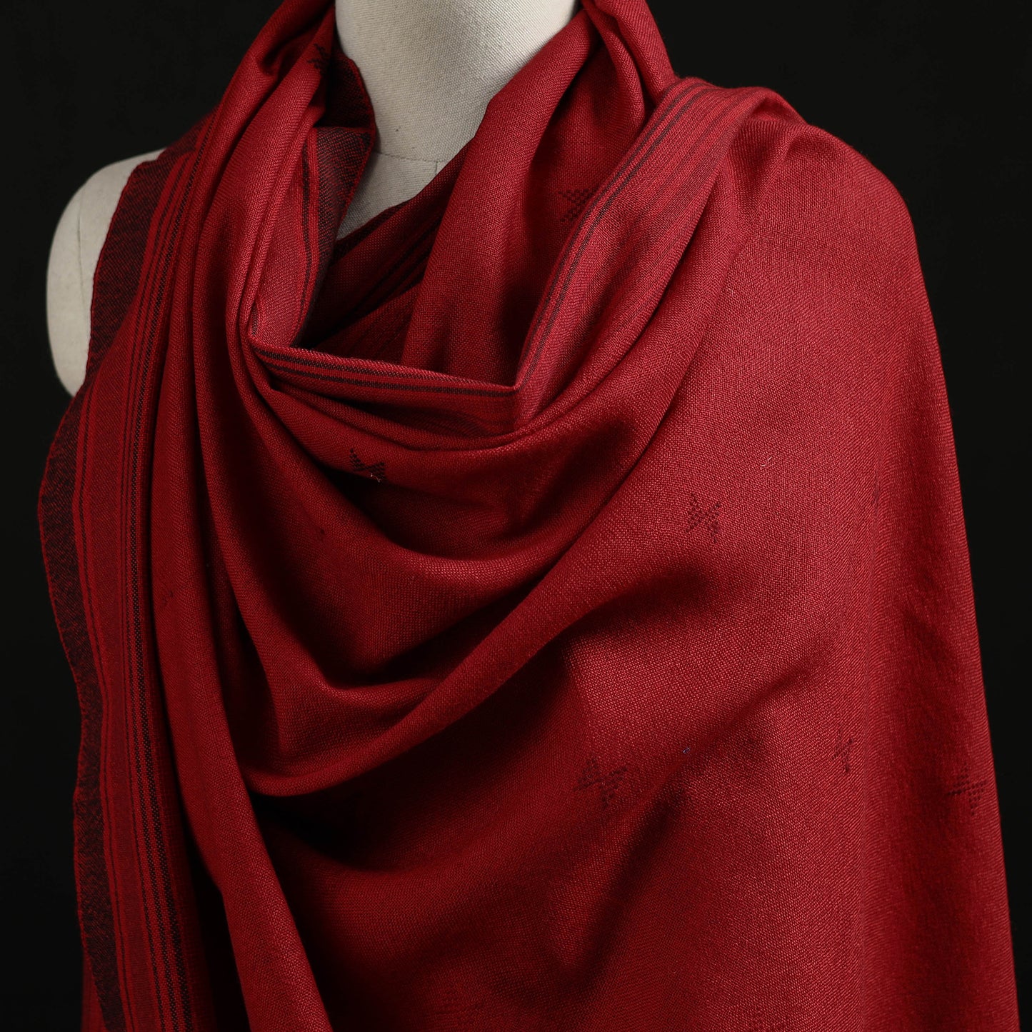 Kutch Handwoven Merino Wool Dhabla Shawl 79