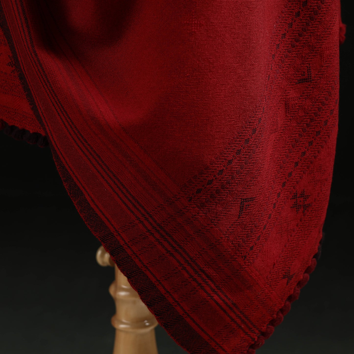 Kutch Handwoven Merino Wool Dhabla Shawl 79