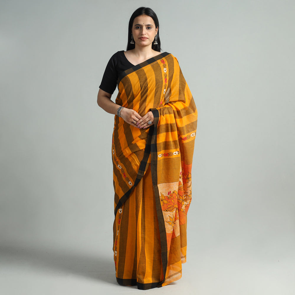 Kantha Embroidery Saree 