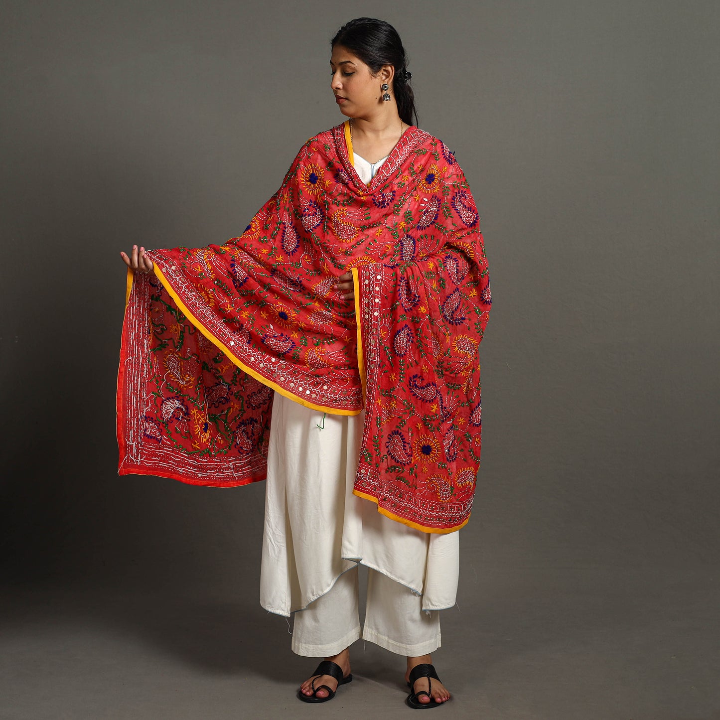 Phulkari Embroidered Dupatta