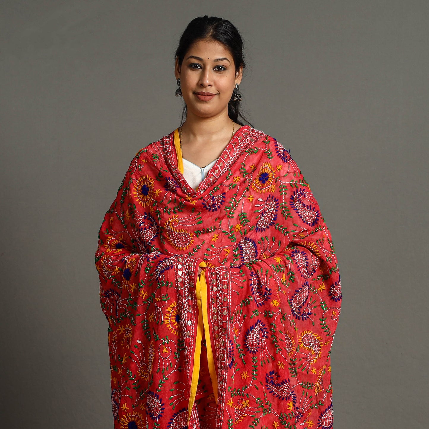 Phulkari Embroidered Dupatta