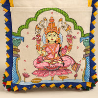 Multicolor - Applique with Pattachitra Handpainted Shoulder Bag from Odisha 20