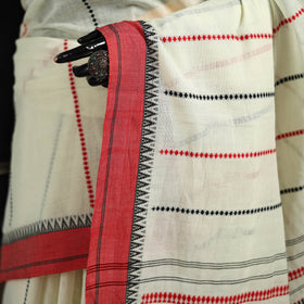 Bengal Handwoven Cotton Begumpuri Saree with Blouse Piece 02
