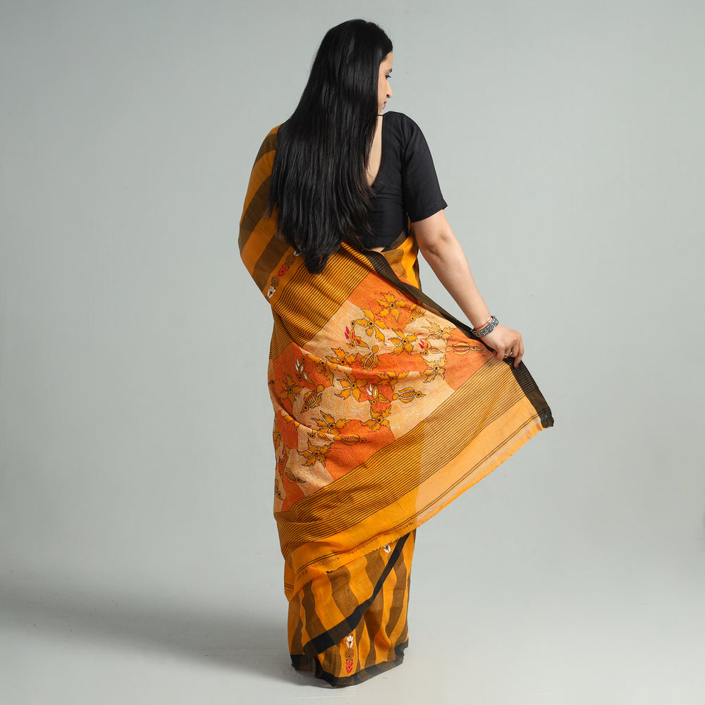 Kantha Embroidery Saree 