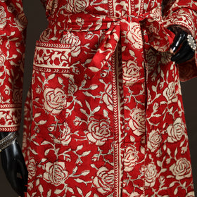 Sanganeri Hand Block Print Cotton Bath Robe 40