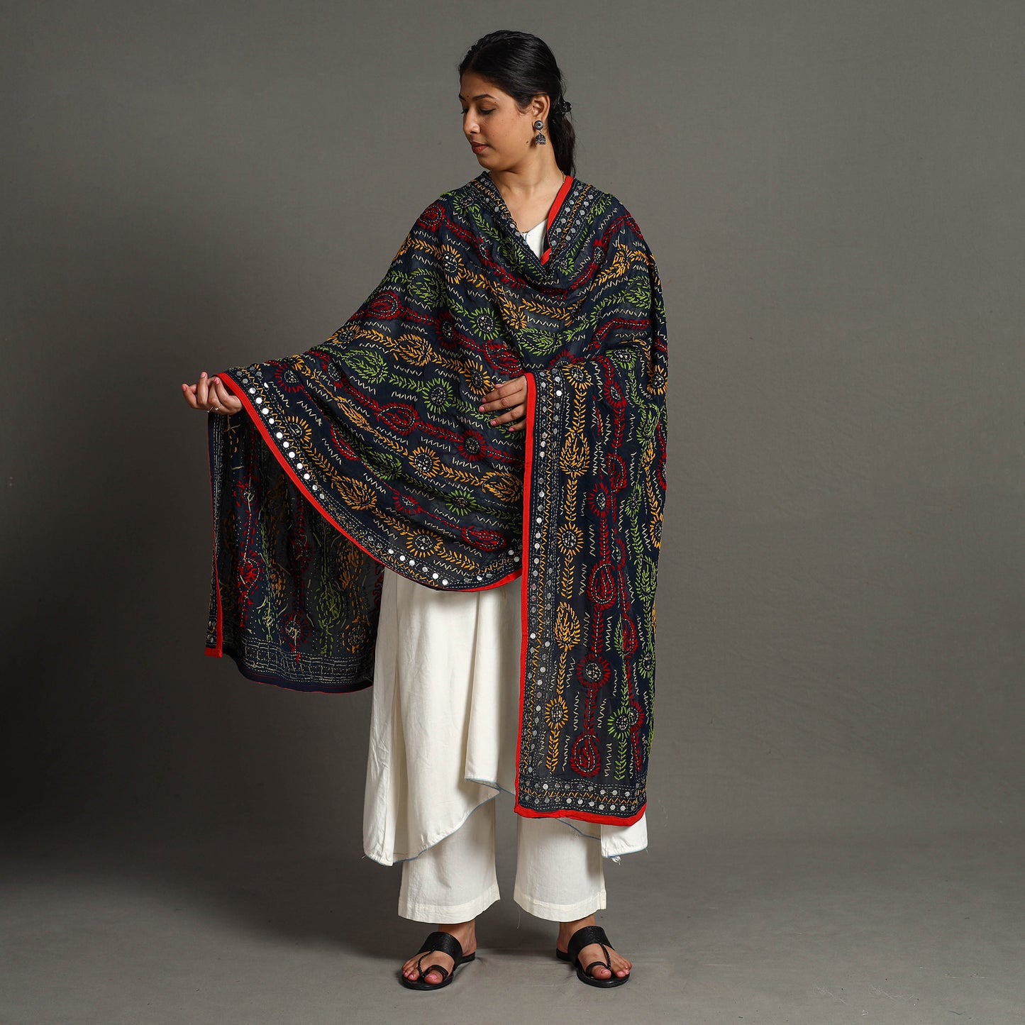 Phulkari Embroidered Dupatta