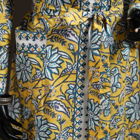 Sanganeri Hand Block Print Cotton Bath Robe 41