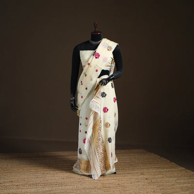 Assam Handloom Silk Cotton Mekhela Chador with Blouse Piece 01