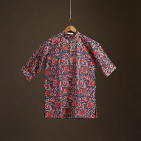 Sanganeri Hand Block Print Cotton Short Men Kurta 08