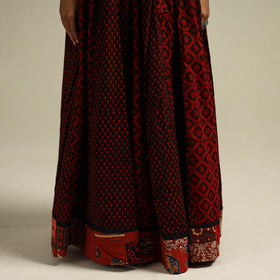 Bagh Hand Block Print 24 Kali Patchwork Cotton Long Skirt 29