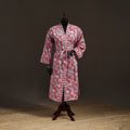 Sanganeri Hand Block Print Cotton Bath Robe 42