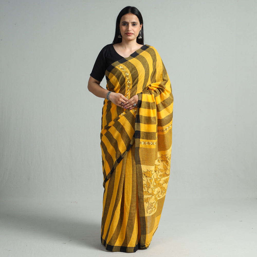 Kantha Embroidery Saree 