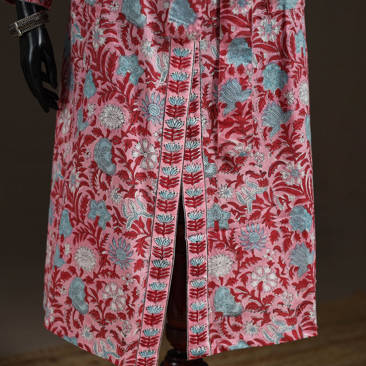 Sanganeri Hand Block Print Cotton Bath Robe 42