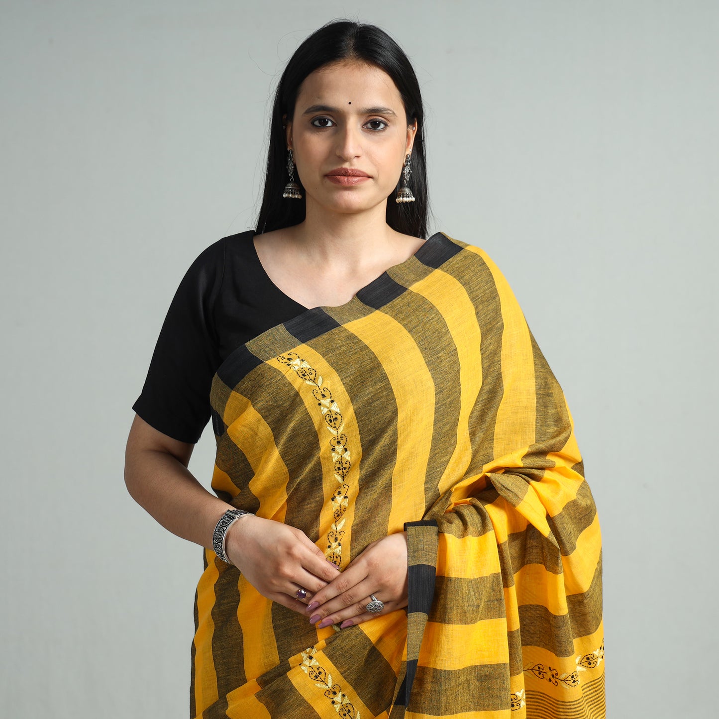 Kantha Embroidery Saree 