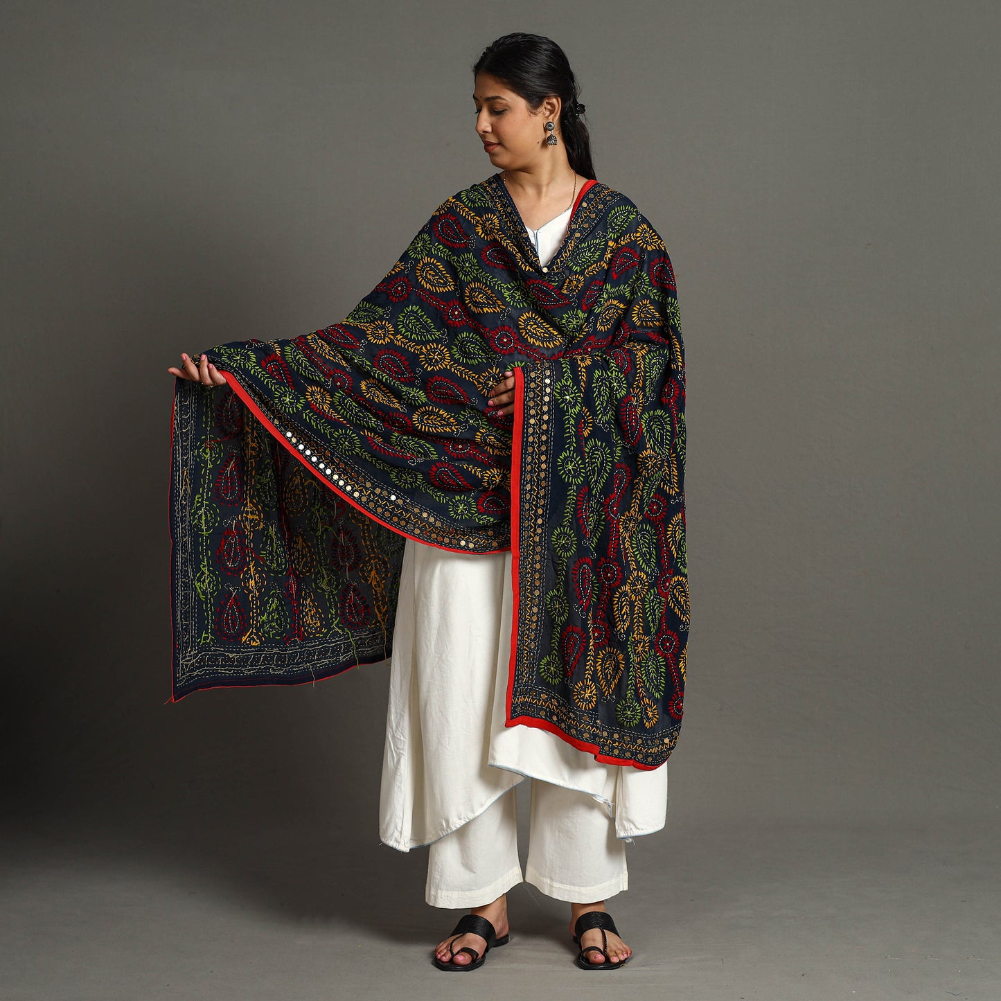 Phulkari Embroidered Dupatta