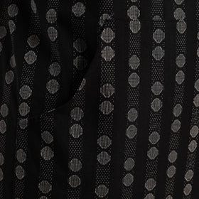 Buy Black Jacquard Weaving Cotton Apron with Pocket