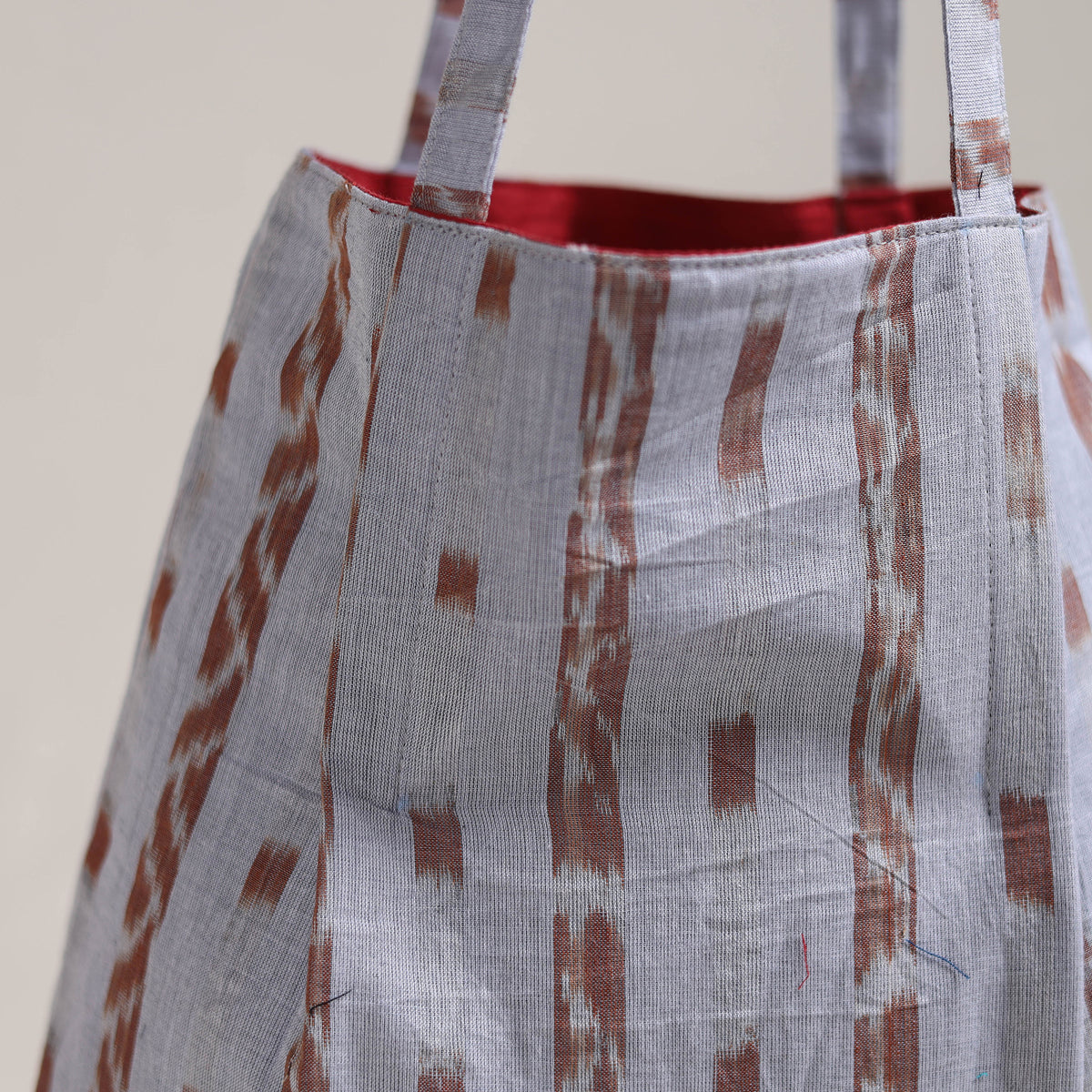 Grey - Eco-Friendly Handmade Cotton Jhola Tote Bag 39