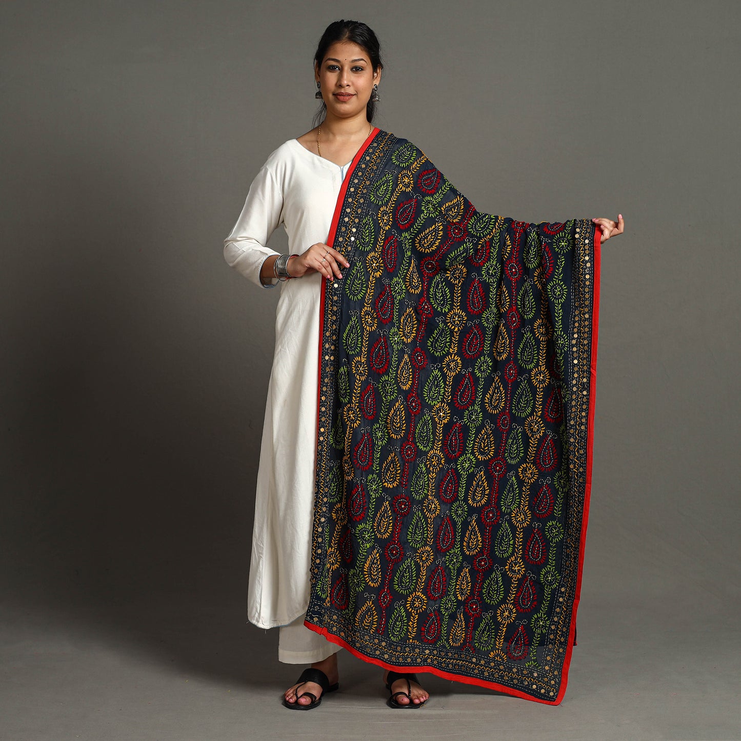 Phulkari Embroidered Dupatta