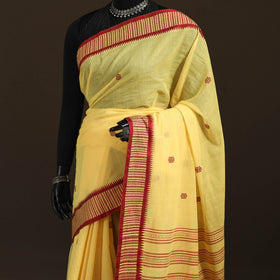 Bengal Handwoven Cotton Dot Buti Begumpuri Saree 05