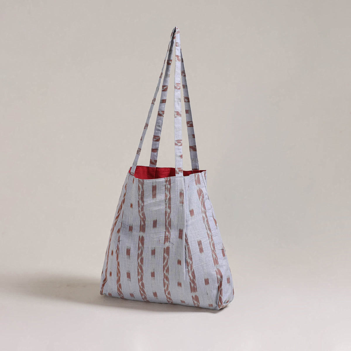 Grey - Eco-Friendly Handmade Cotton Jhola Tote Bag 39