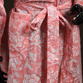 Sanganeri Hand Block Print Cotton Bath Robe 43