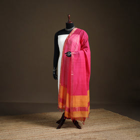 Pure Handloom Cotton Nizam Zari Border Mangalagiri Dupatta 02