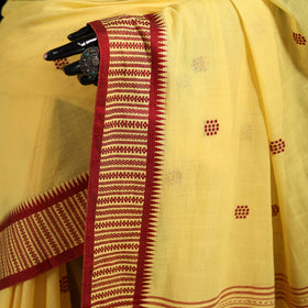 Bengal Handwoven Cotton Dot Buti Begumpuri Saree 05