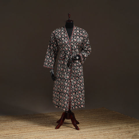 Sanganeri Hand Block Print Cotton Bath Robe 44