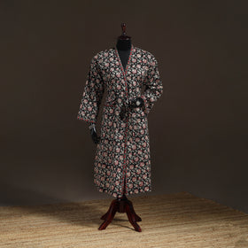 Sanganeri Hand Block Print Cotton Bath Robe 44