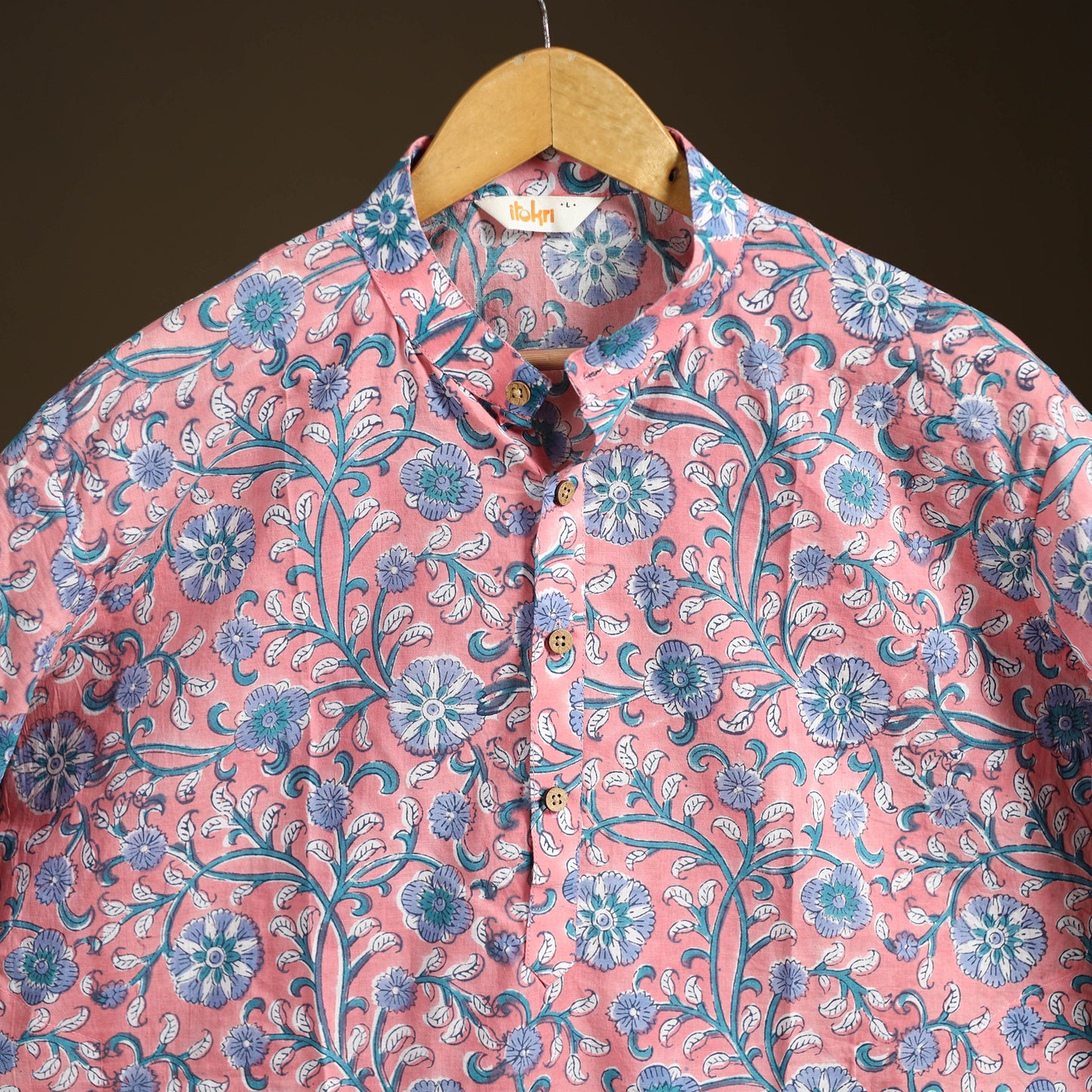 Sanganeri Hand Block Print Cotton Short Men Kurta 14