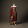 Jamdani Pure Handloom Muslin Unstitched Dress Material: Kurta with Dupatta 15