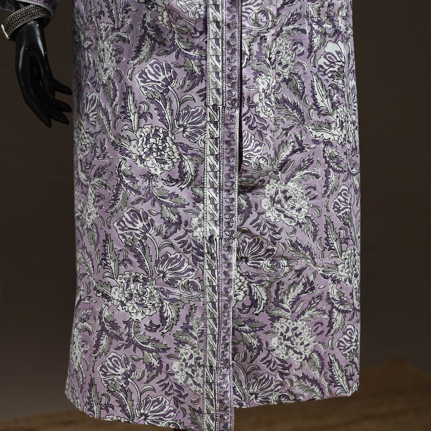 Sanganeri Hand Block Print Cotton Bath Robe 45