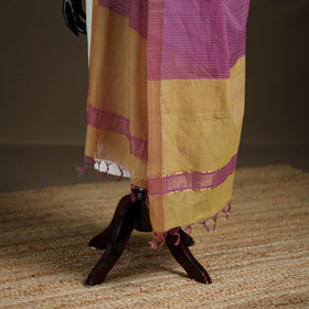 Pure Handloom Cotton Nizam Zari Border Mangalagiri Dupatta 01