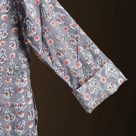Sanganeri Hand Block Print Cotton Short Men Kurta 13