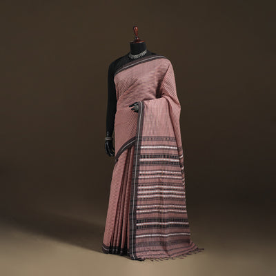 Bengal Handwoven Cotton Stripes Begumpuri Saree 07