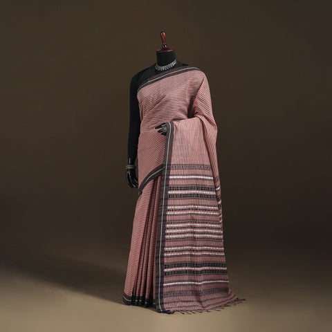 Bengal Handwoven Cotton Stripes Begumpuri Saree 07