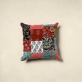 Multicolor Handcrafted Cotton Patchwork Cushion Cover