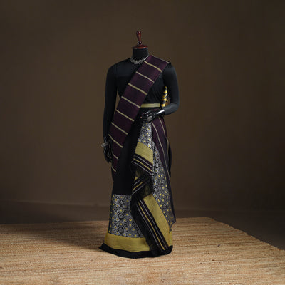 Assam Handloom Silk Cotton Mekhela Chador with Blouse Piece 04