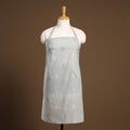  Grey Jacquard Weaving Cotton Apron with Pocket