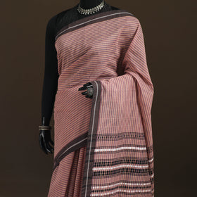 Bengal Handwoven Cotton Stripes Begumpuri Saree 07