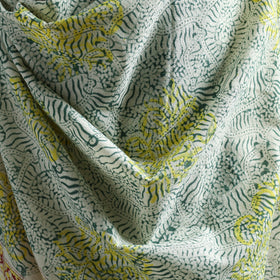 Floral Sanganeri Print Pure Merino Wool Handwoven Shawl 69
