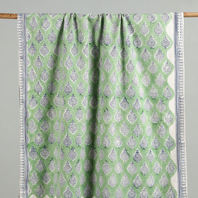 Green - cotton sanganeri towel 06 - handcrafted