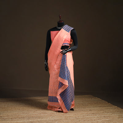 Assam Handloom Silk Cotton Mekhela Chador with Blouse Piece 06