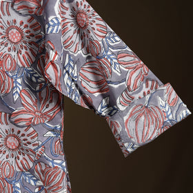 Sanganeri Hand Block Print Cotton Short Men Kurta 09