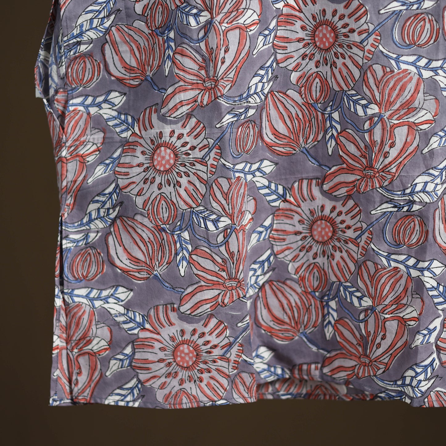 Sanganeri Hand Block Print Cotton Short Men Kurta 09