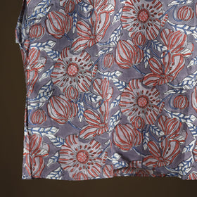 Sanganeri Hand Block Print Cotton Short Men Kurta 09