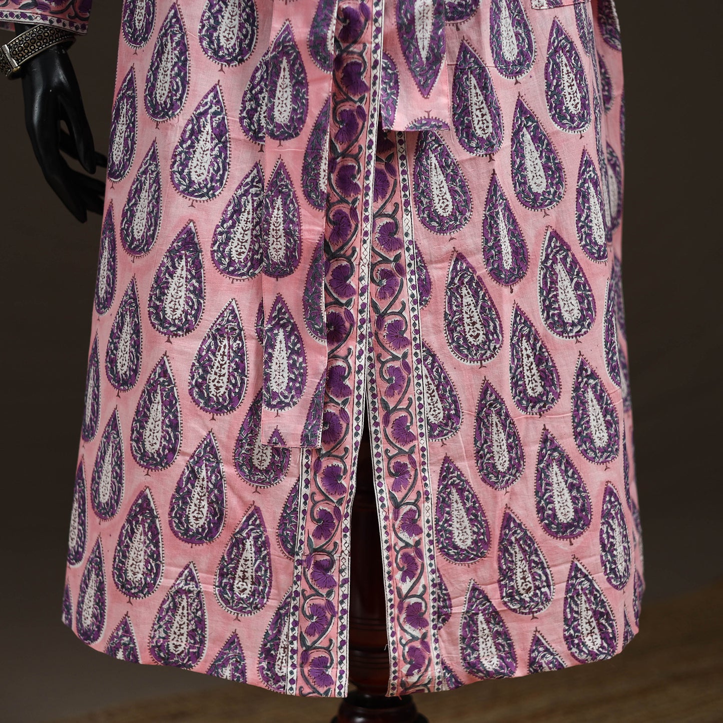 Sanganeri Hand Block Print Cotton Bath Robe 47