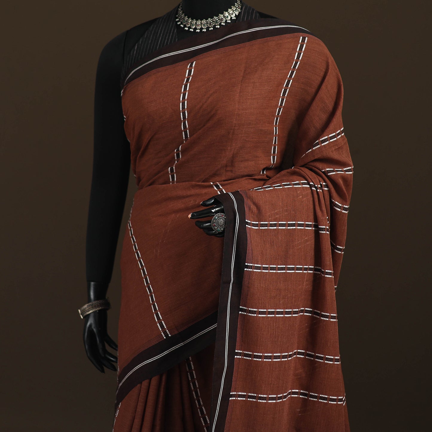 Bengal Handwoven Cotton Begumpuri Saree 08