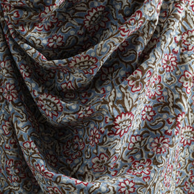 Floral Sanganeri Print Pure Merino Wool Handwoven Shawl 70